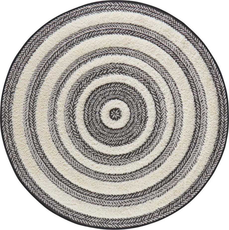 Šedo-bílý koberec Mint Rugs Handira Circle