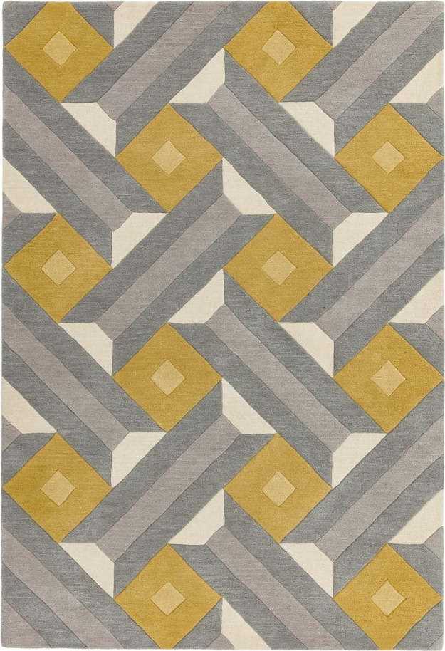 Šedo-žlutý koberec Asiatic Carpets Reef Motif