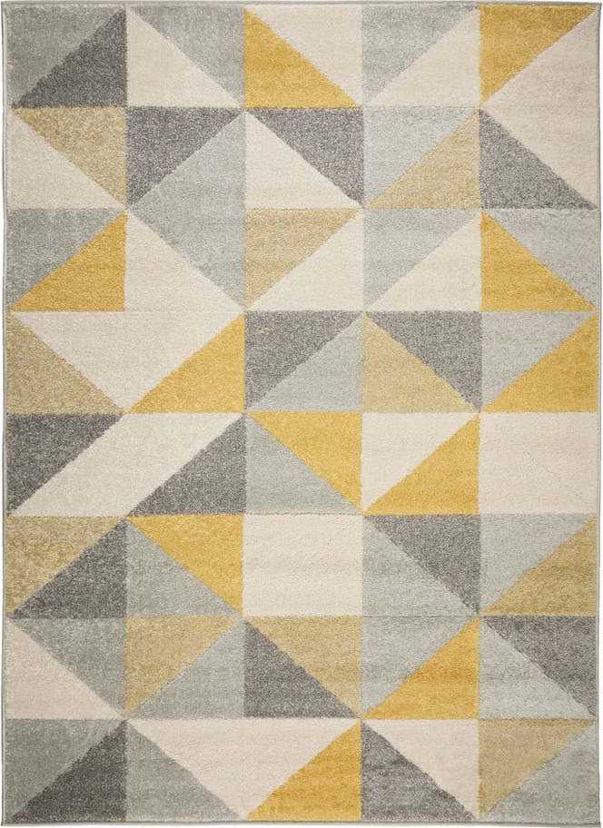Šedo-žlutý koberec Flair Rugs Urban Triangle