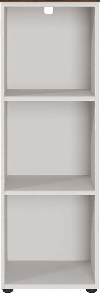 Šedobéžová knihovna v dekoru ořechu 41x120 cm Ancona - Germania Germania