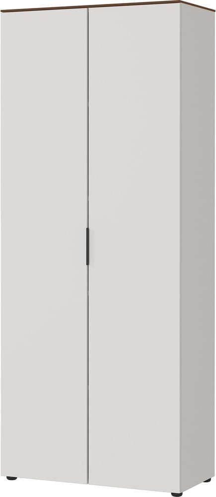 Šedobéžová šatní skříň v dekoru ořechu 81x197 cm Ancona - Germania Germania