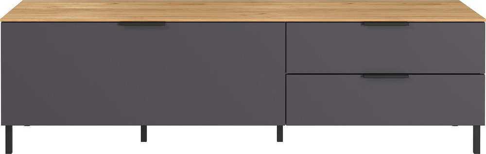 Šedý TV stolek v dekoru dubu 164x47 cm California - Germania Germania