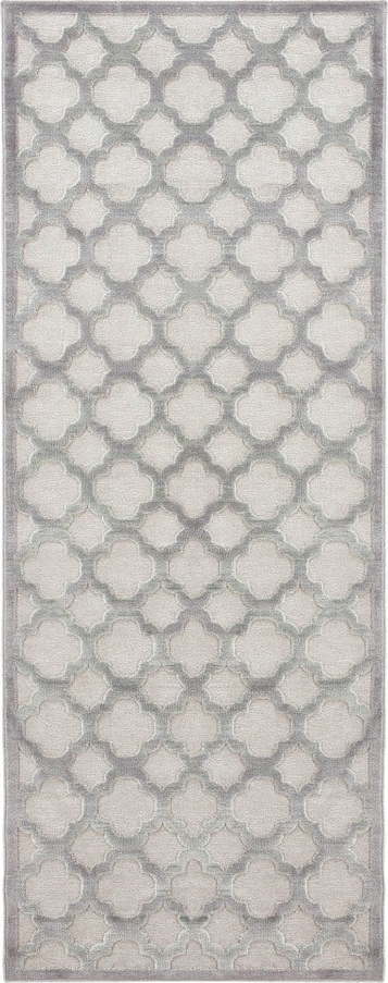 Šedý běhoun z viskózy Mint Rugs Bryon