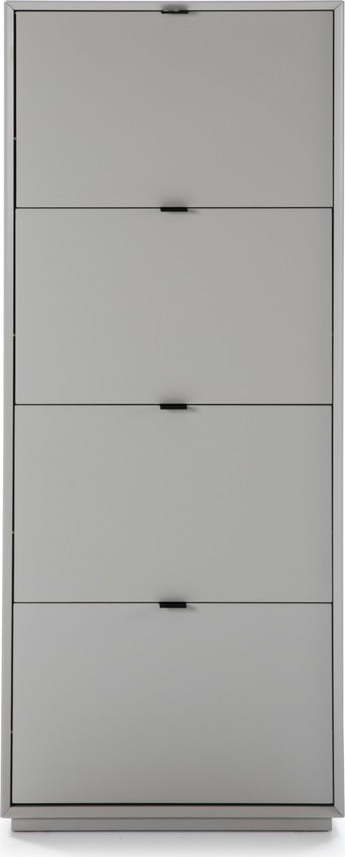 Šedý botník se 4 zásuvkami Marckeric Luka Marckeric