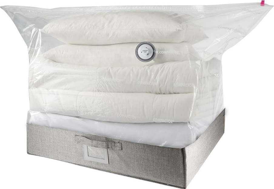 Šedý kompresní úložný box pod postel Compactor Oxford