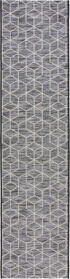 Šedý venkovní koberec běhoun 230x60 cm Napoli - Flair Rugs Flair Rugs