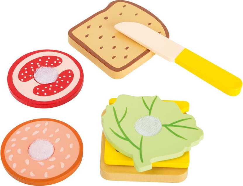 Set dětských dřevěných hraček na výrobu sendviče Legler Snacktime Legler