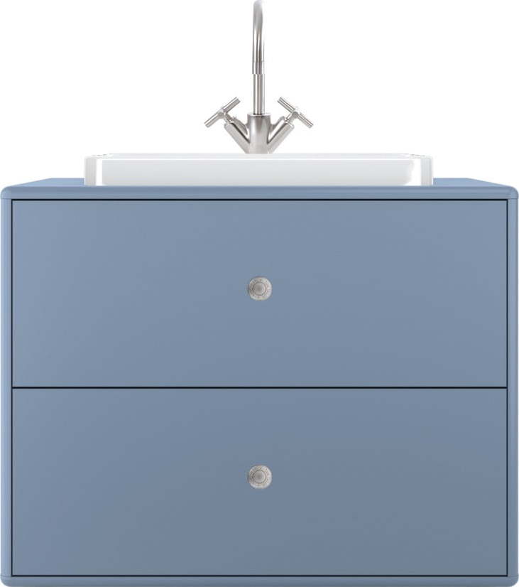 Světle modrá skříňka s umyvadlem bez baterie 80x62 cm Color Bath - Tom Tailor for Tenzo Tom Tailor