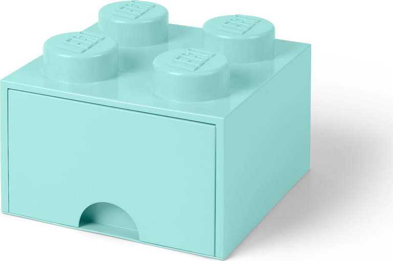 Světle modrý úložný box čtverec LEGO® LEGO