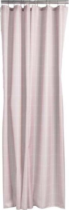 Světle růžový sprchový závěs Zone Tiles