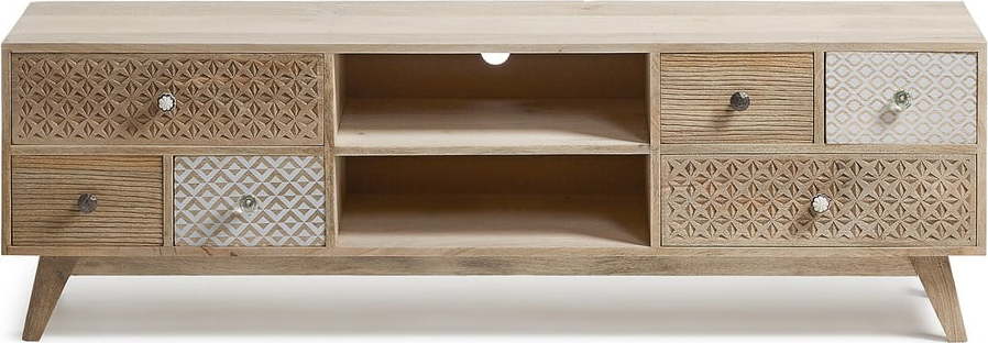 TV stolek z mangového dřeva Kave Home Hood Kave Home