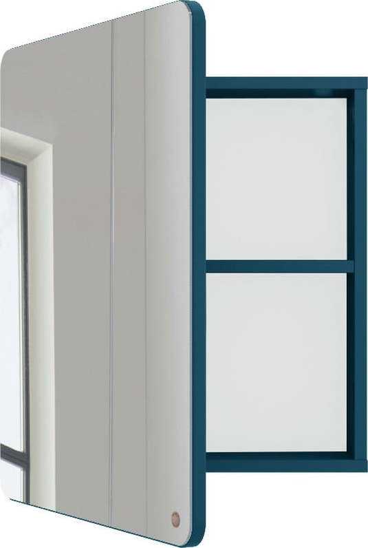 Tmavě modrá nástěnná koupelnová skříňka se zrcadlem Tom Tailor Color Bath Tom Tailor