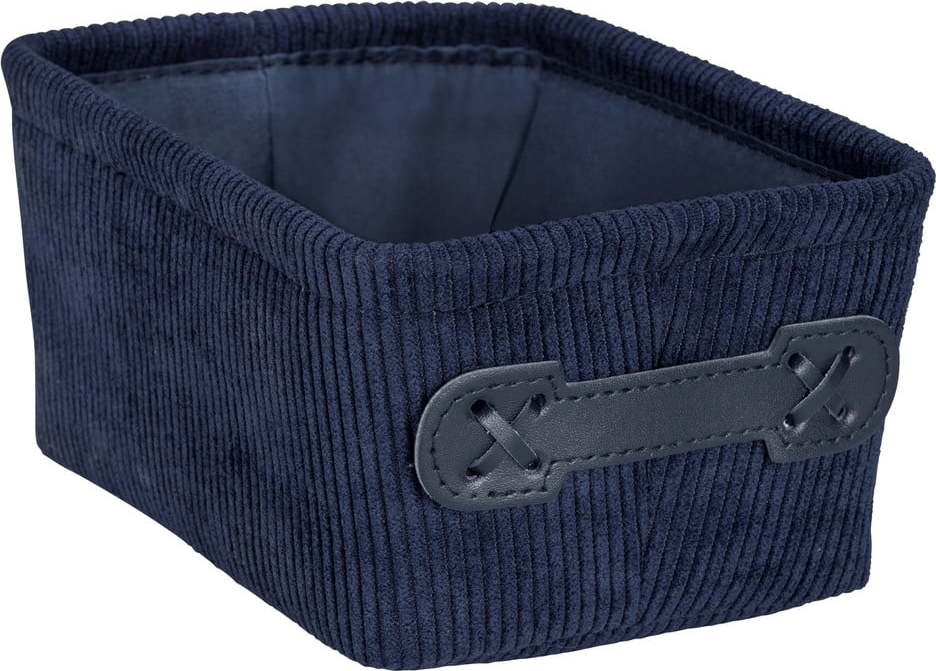 Tmavě modrý úložný box Wenko Anela