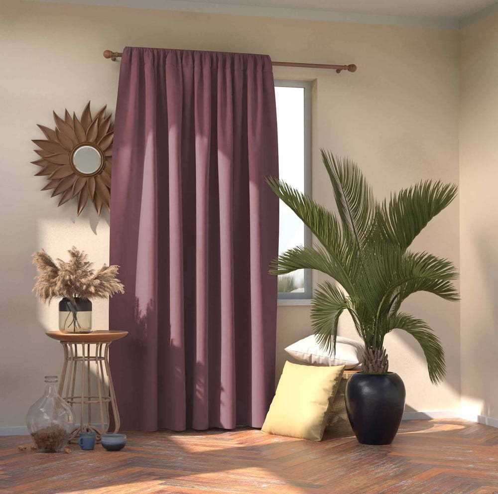 Tmavě růžový závěs AmeliaHome Mauve