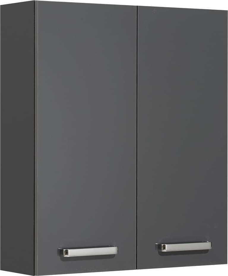 Tmavě šedá závěsná koupelnová skříňka 60x70 cm Set 311 - Pelipal Pelipal
