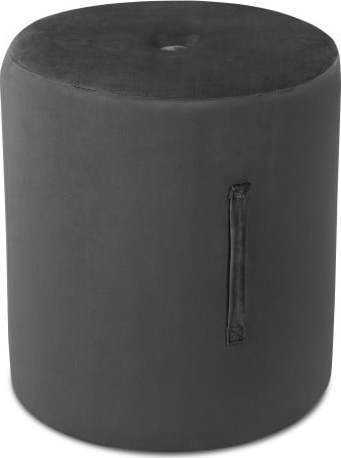 Tmavě šedý puf Mazzini Sofas Fiore