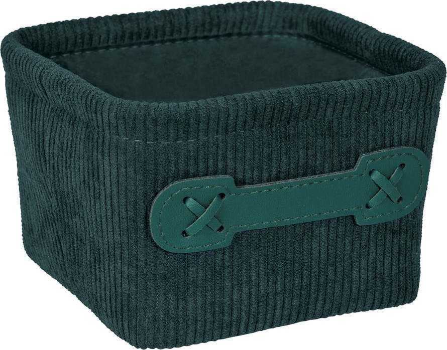 Tmavě zelený úložný box Wenko Anela