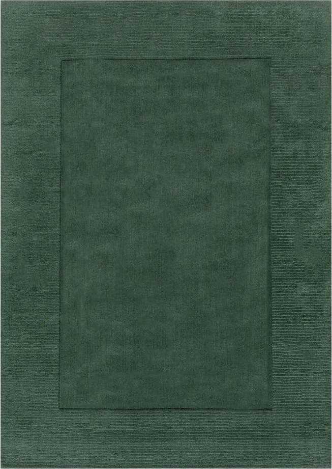 Tmavě zelený vlněný koberec Flair Rugs Siena