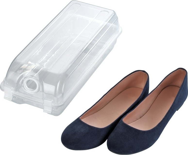Transparentní úložný box na boty Wenko Smart