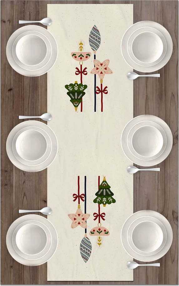 Vánoční běhoun na stůl 136x36 cm Christmas - Kate Louise Kate Louise