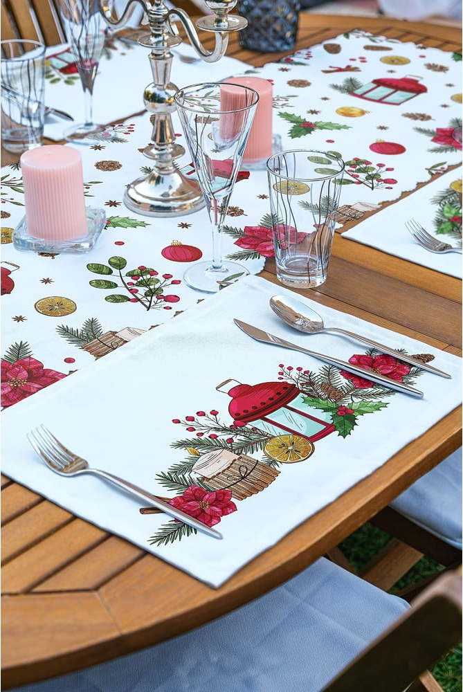 Vánoční set 4 ks prostírání a běhounu na stůl 140x45 cm American Servis - Mila Home Mila Home