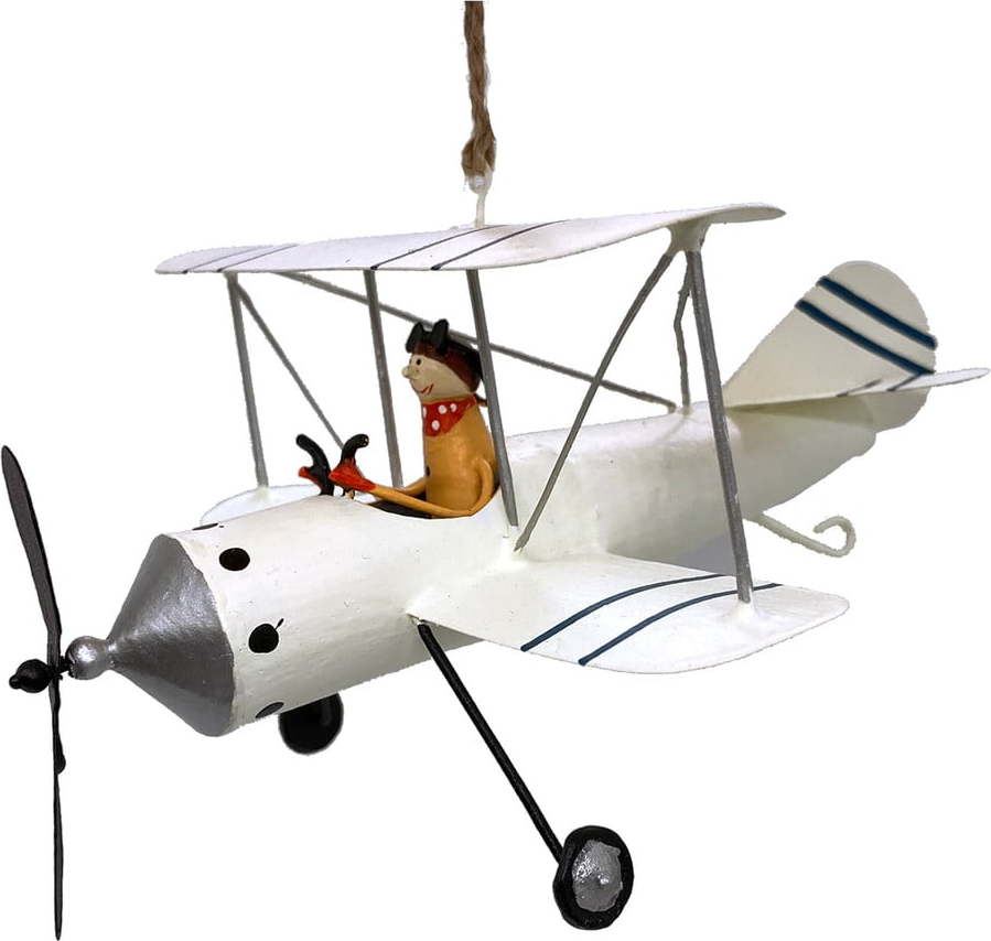 Vánoční závěsná dekorace G-Bork Pilot in Plane G-Bork