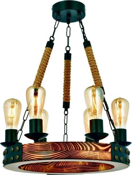 Závěsné svítidlo z habrového dřeva Alara Yanık 6lı Opviq lights