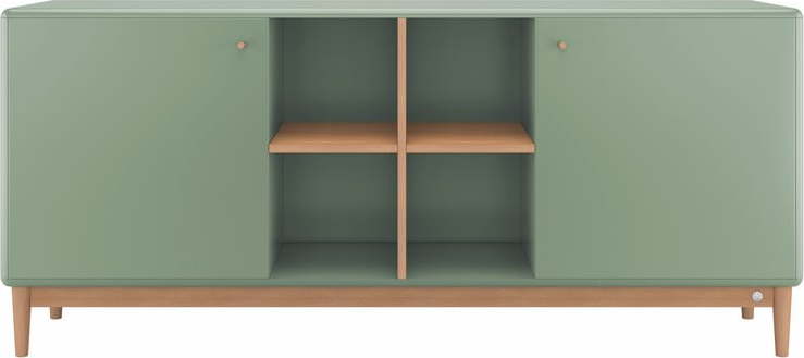 Zelená nízká komoda 175x80 cm Color Living - Tom Tailor for Tenzo Tom Tailor