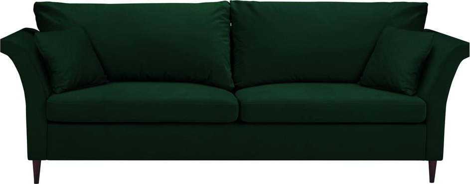 Zelená rozkládací pohovka s úložným prostorem Mazzini Sofas Pivoine Mazzini Sofas