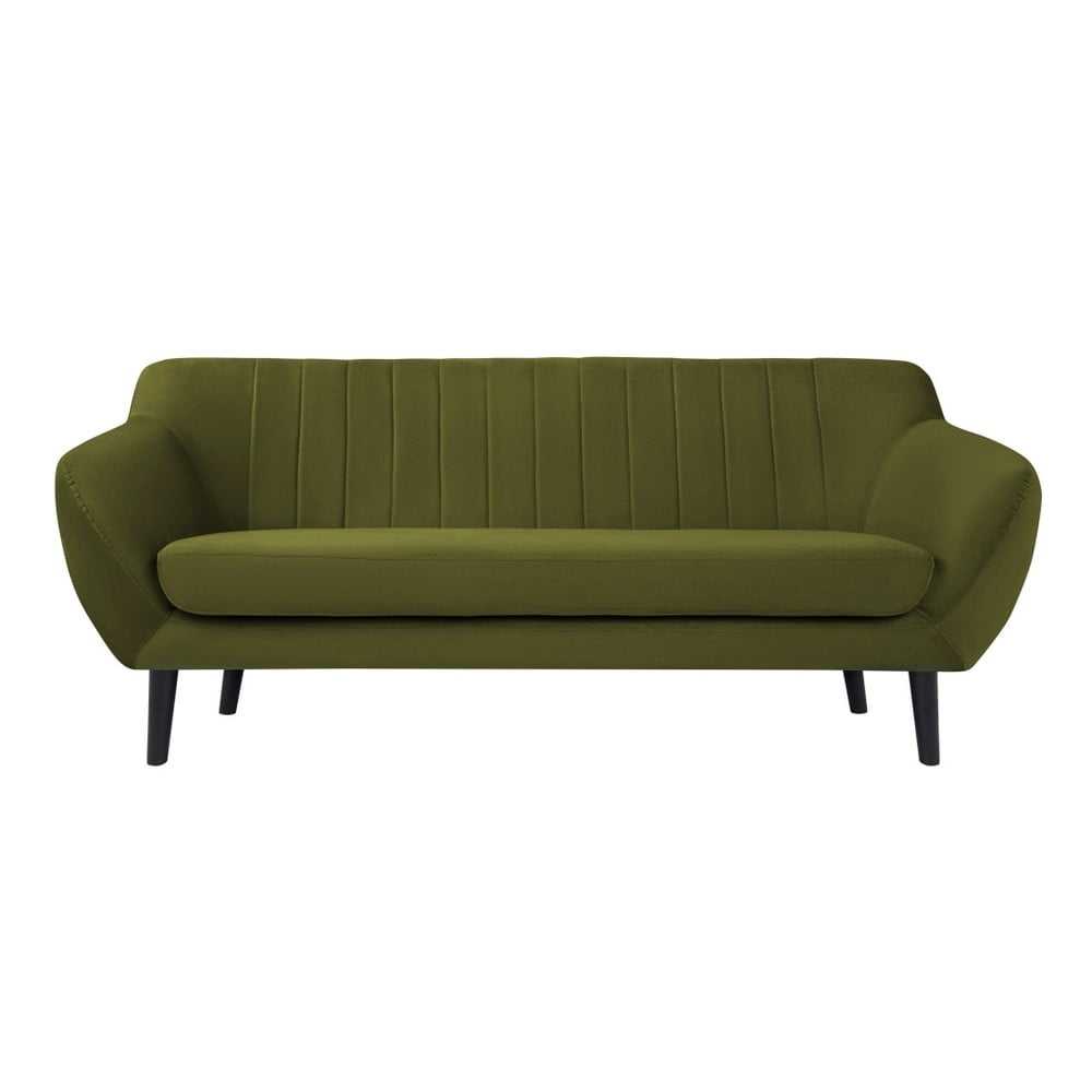 Zelená sametová pohovka Mazzini Sofas Toscane