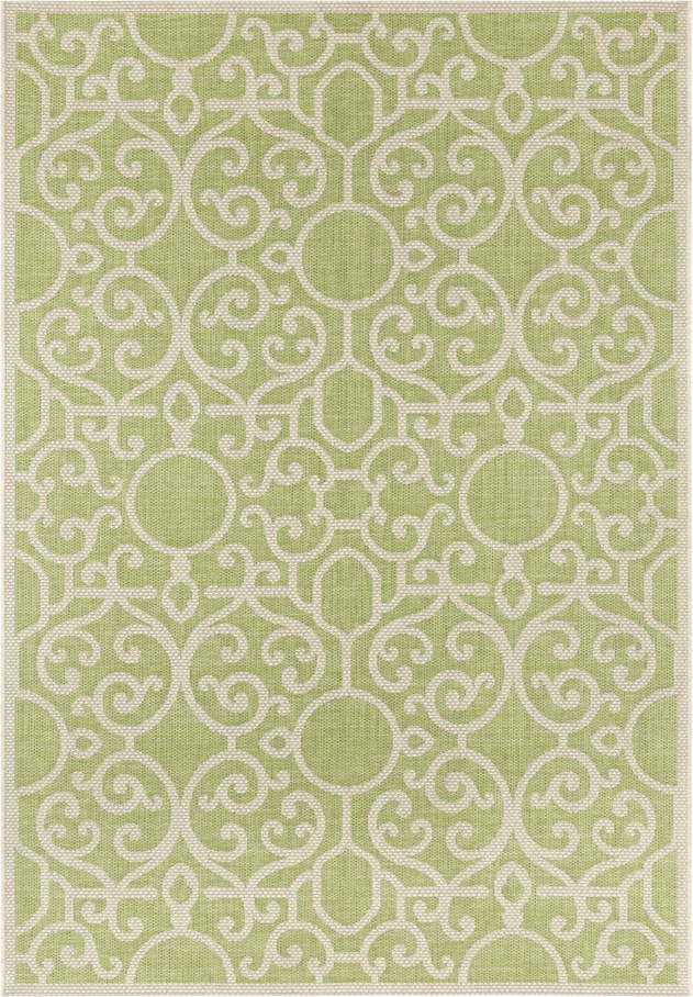 Zeleno-béžový venkovní koberec NORTHRUGS Nebo