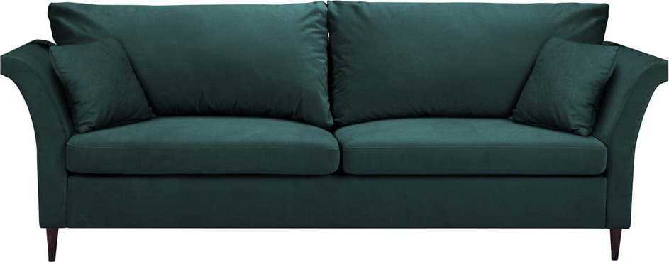 Zelenomodrá rozkládací pohovka s úložným prostorem Mazzini Sofas Pivoine Mazzini Sofas