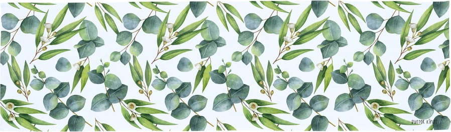 Zelený bavlněný běhoun na stůl Butter Kings Floating Eucalyptus