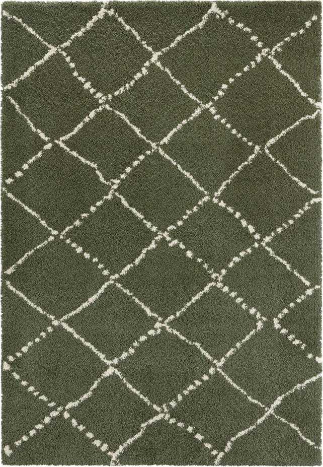 Zelený koberec Mint Rugs Hash