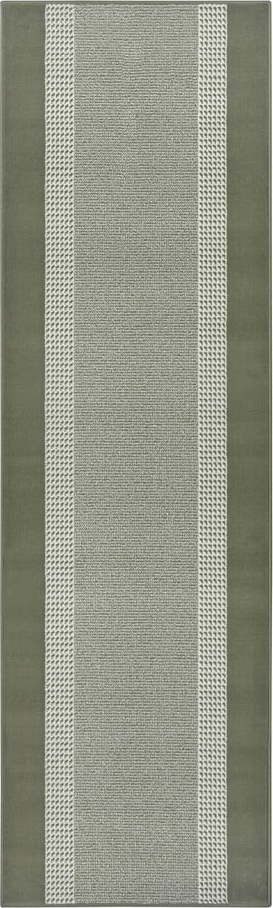 Zelený koberec běhoun 200x80 cm Band - Hanse Home Hanse Home