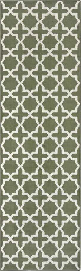 Zelený koberec běhoun 250x80 cm Glam - Hanse Home Hanse Home