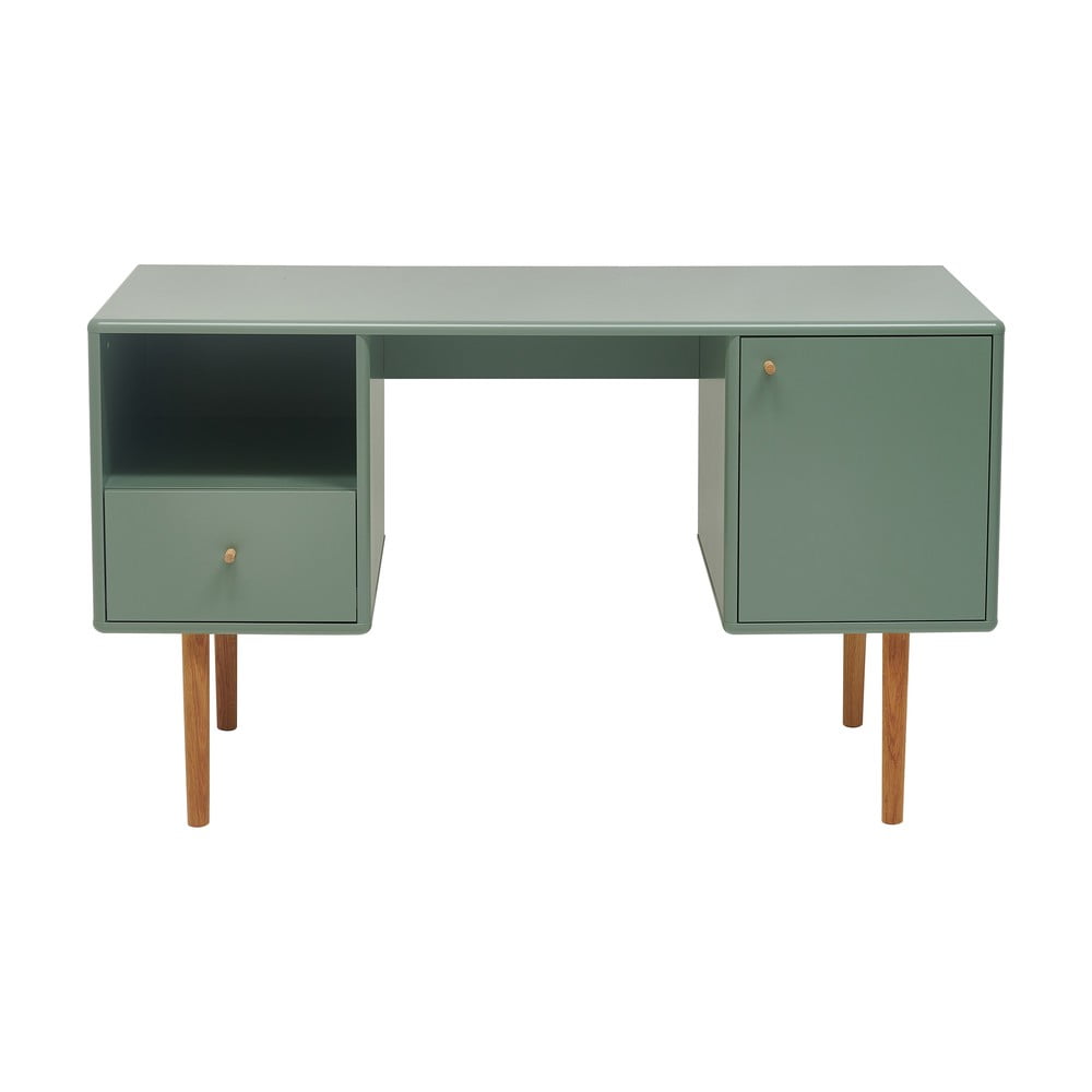Zelený pracovní stůl 130x50 cm Color Living - Tom Tailor for Tenzo Tom Tailor