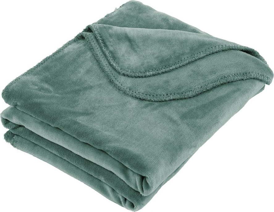 Zelený přehoz Tiseco Home Studio Horsestitch