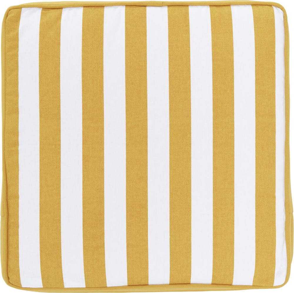 Žluto-bílý bavlněný podsedák Westwing Collection Timon