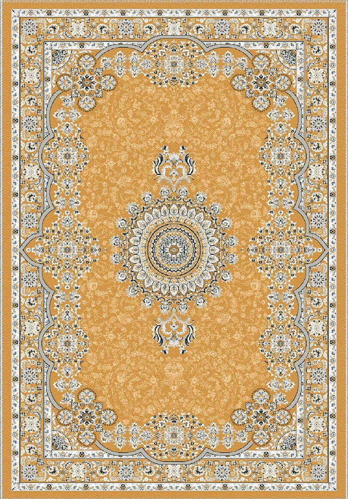 Žlutý koberec Vitaus Luka