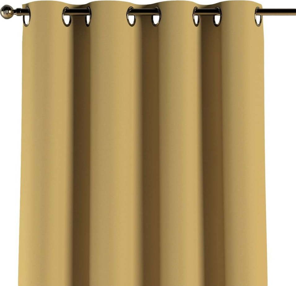Žlutý závěs 260x130 cm Cotton Story - Yellow Tipi Yellow Tipi