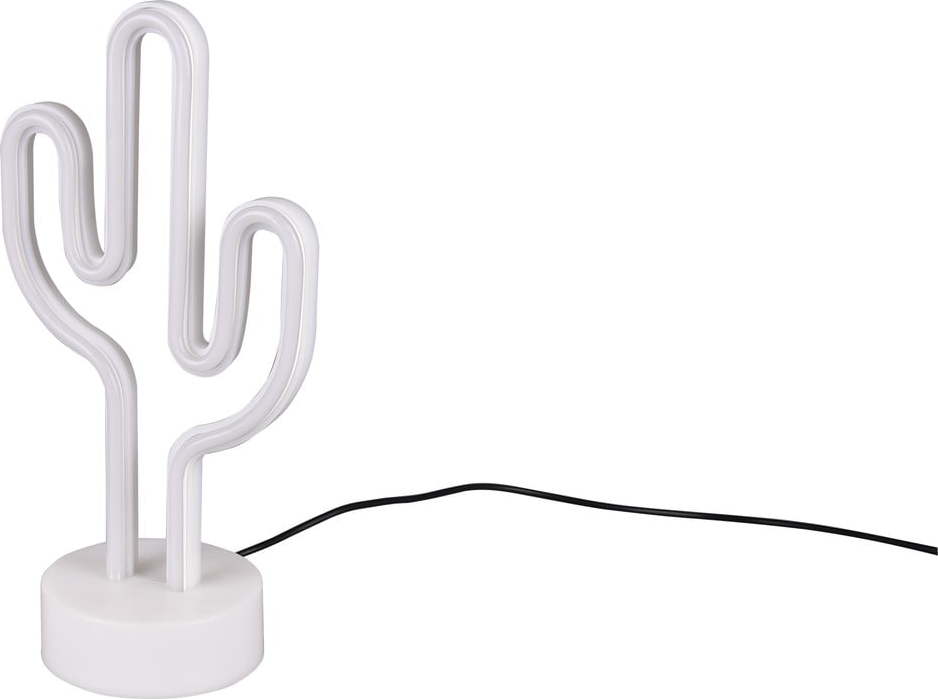 Bílá LED stolní lampa (výška 29 cm) Cactus – Trio TRIO