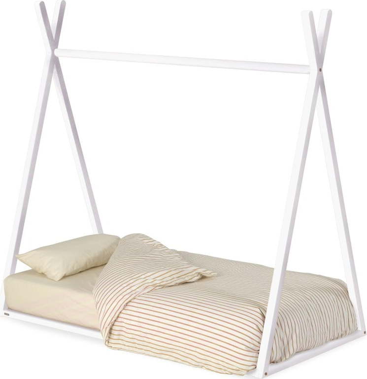 Bílá domečková dětská postel z bukového dřeva 70x140 cm Maralis – Kave Home Kave Home