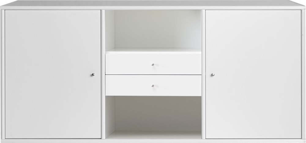 Bílá nízká komoda 133x61 cm Mistral - Hammel Furniture Hammel Furniture