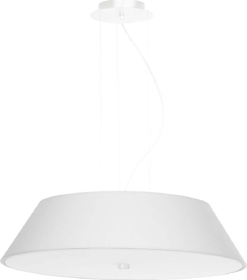 Bílé závěsné svítidlo se skleněným stínidlem ø 60 cm Hektor - Nice Lamps Nice Lamps