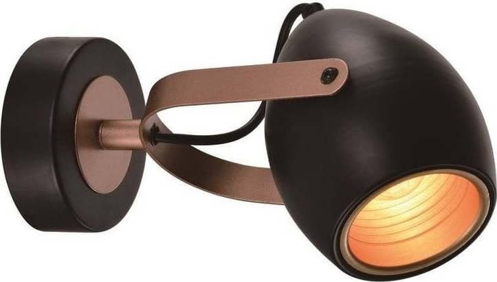 Černé kovové nástěnné svítidlo Anica – Candellux Lighting Candellux Lighting