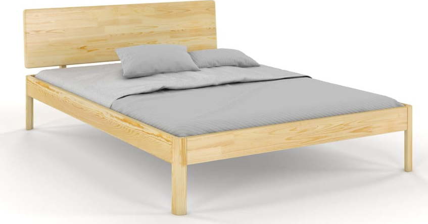 Dvoulůžková postel z borovicového dřeva 180x200 cm v přírodní barvě Ammer – Skandica SKANDICA