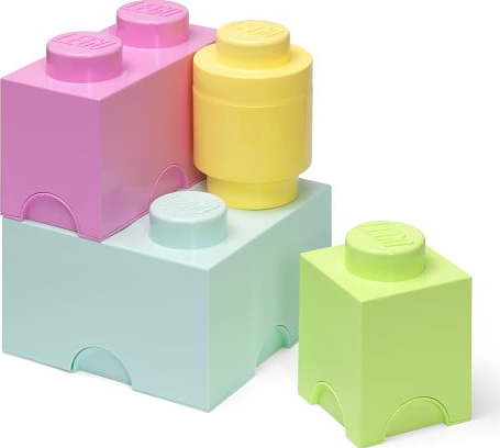 Plastové dětské úložné boxy v sadě 4 ks Box – LEGO® LEGO