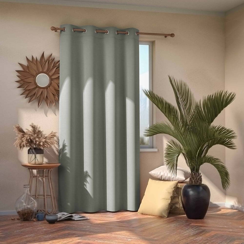 Šedý zatemňovací závěs AmeliaHome Eyelets Silver