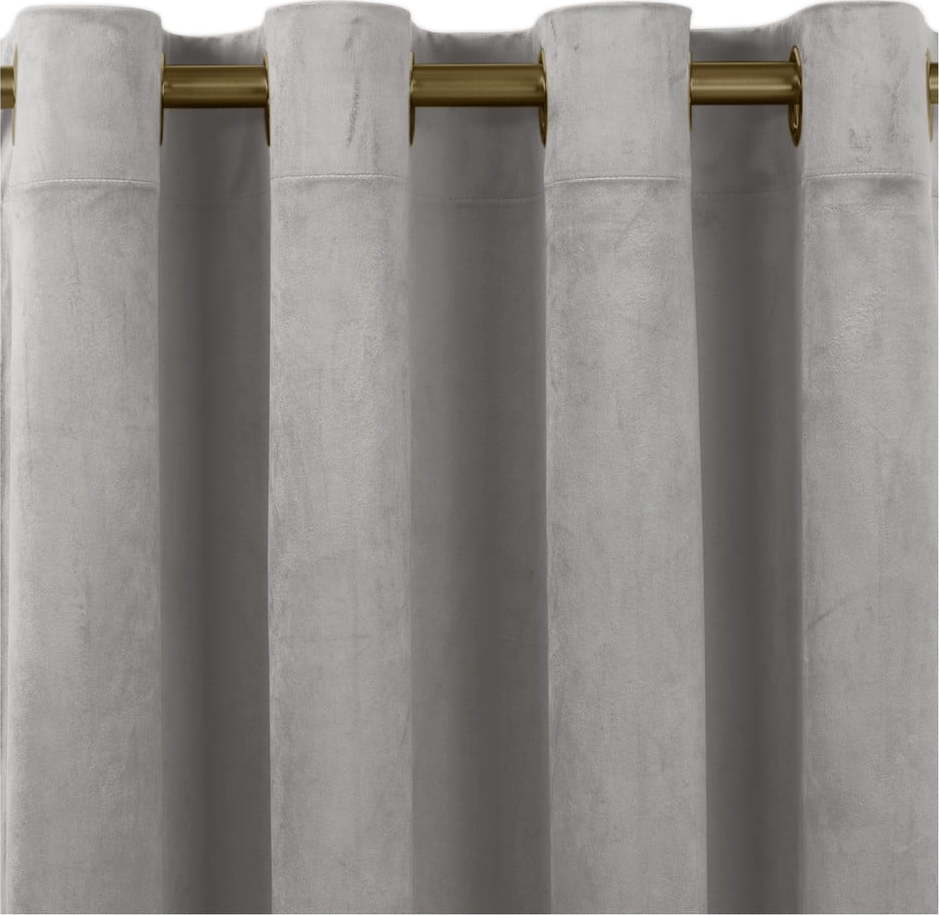 Šedý závěs 200x245 cm Vila – Homede HOMEDE